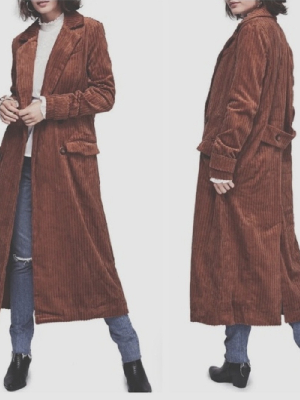 Free People | We The Free Abbey Road Corduroy Duster Coat